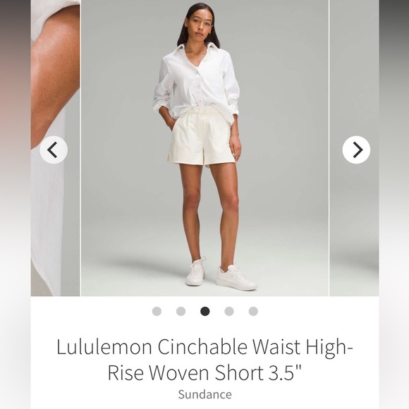 Women’s Lululemon Cinchable Waist High-Rise Woven Short 3.5" Sundance Size XS - Picture 15 of 15